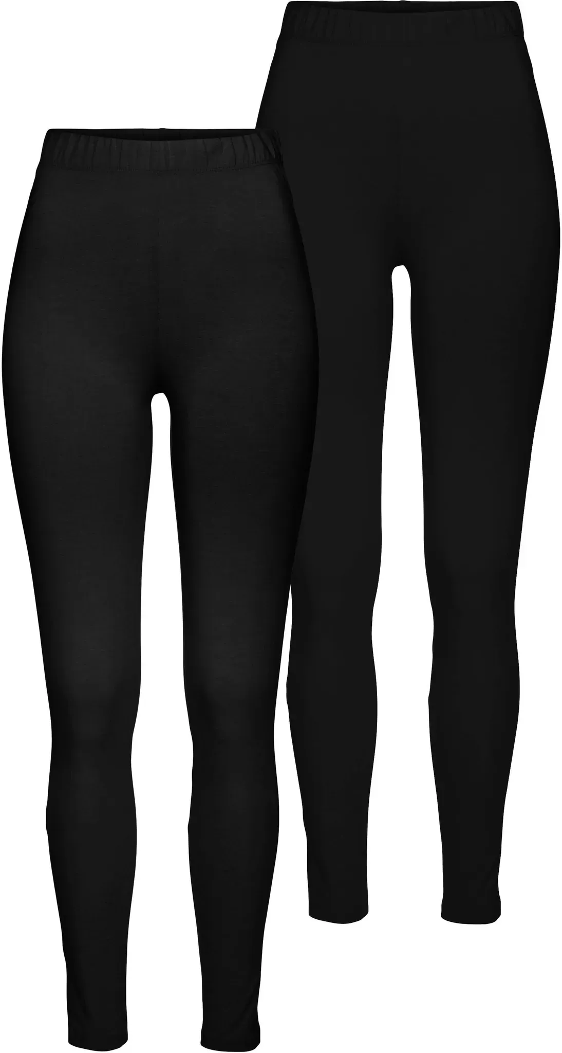 Leggings BOYSEN'S, Damen, Gr. 48, N-Gr, schwarz (schwarz, schwarz), Jersey, Obermaterial: 95% Baumwolle, 5% Elasthan, unifarben, Basic, sehr figurbetont knöchellang, Hosen Leggings, mit Baumwolle NEUE FARBE