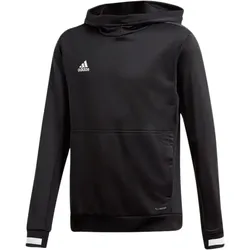adidas Team 19 nachhaltiger Kapuzen-Pullover für Jungen und Mädchen mit ClimaLite-Technologie Fitness-Pullover Langarm-Shirt DW6871 Schwarz/Weiß - 116