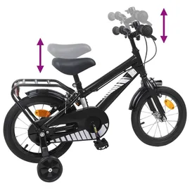 vidaXL Kinderfahrrad 12 Zoll schwarz