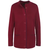 GOLDNER Kurzgröße Longstrickjacke dunkelrot 20
