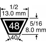 Rasenmäherriemen Lth151 Husqvarna Ayp 140294 612294