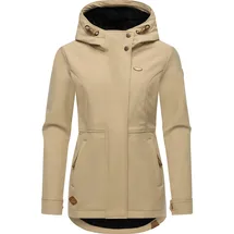 Ragwear Damen Sotfshelljacke Übergangsjacke mit Teddyfleece-Kapuze Yba Intl Taupe24 Gr. XL - XL