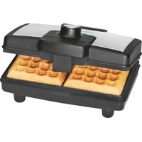 Clatronic WA 3606 Waffelautomat schwarz/edelstahl