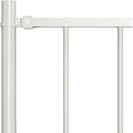 vidaXL Zaunelement mit Pfosten 1,7 x 1,25 m Weiß
