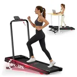 Hamlody Laufband klappbar elektrisch mit Steigung, Walking Pad für Zuhause (1–10 km/h Walking Pad, 2.5HP Motor, LED Display, Heimtrainer Laufband), Max.Tragfähigkeit 150 kg, für Home Office & Fitness