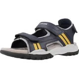 GEOX J Borealis Boy A Sandal, Navy/OCHREYELLOW, 33 EU