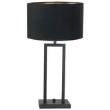 Steinhauer Tischleuchte Beistelllampe Schlafzimmerleuchte Wohnzimmerlampe Metall Stoff