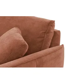 Lounge Collection Eckcouch Flachgewebe 2-Sitzer Braun