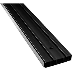 Gardinenschiene SN DECO GROUP "Vorhangschiene SH (2)" Gr. 10, schwarz, L:480cm T:7,7cm, Kunststoff, Gardinenstangen, Gardinenschiene