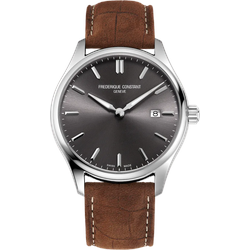 Frederique Constant Classics Quartz FC-220DGS5B6 - Sonnen guilloche,grau,braun - 40mm