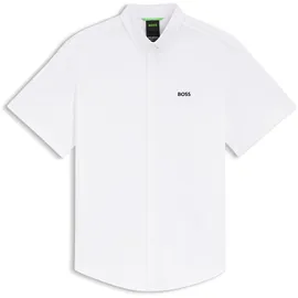 Boss Green Kurzarmhemd Weiß S