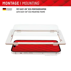 Displex Panzerglas + Schutzhülle) für Samsung Galaxy S22/S23, Eco-Montagerahmen, kratzer-resistent