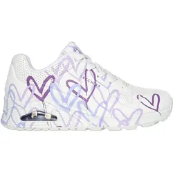 SKECHERS Damen Freizeitschuhe UNO - SPREAD THE, Weiß WLPR, 42