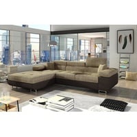 yourhouse24 Ecksofa Armando L-form Schlafsofa Wohnlandschaft Links Rechts Couch Bettkasten