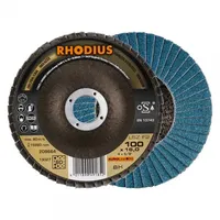 RHODIUS ALPHAline LSZ F2 VALUE PACK Fächerschleifscheibe 115 x