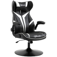Vinsetto Gaming Stuhl ergonomisch (Farbe: Schwarz/Weiss)