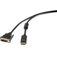 Renkforce DisplayPort DVI Adapterkabel DisplayPort Stecker, DVI-D 24+1pol. Stecker
