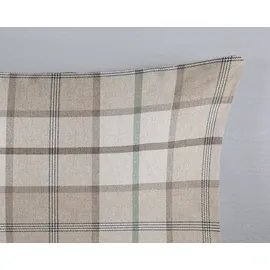 Muller Textil Bernardus Kariert Beige 135 x 200 cm + 2 x 80 x 80 cm