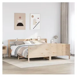 vidaXL Massivholzbett 180 x 200 cm Braun