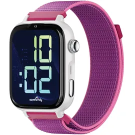 SaveFamily SaveWatch Plus 2 GPS+Cellular 49,8 mm Weiß Silikonarmband Black is Black