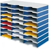 Styro Sortierstation Styrodoc Trio 24 Fächer H573xB723xT331mm Polystyrol grau/blau