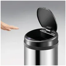 monzana MONZANA® Sensor Abfalleimer 40L Automatischer Mülleimer LED Anzeige Müllbehälter berührungslos Bewegungssensor wasserdicht - Schwarz