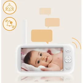 lionelo Lioonelo Babyphone Babyline 9.1 Full-HD-Kamera / 5-Zoll-Bildschirm, 360° drehbare Kamera mit Fernsteuerung