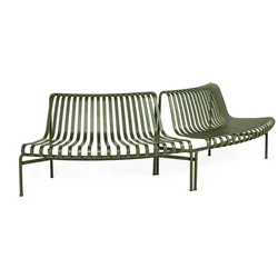 HAY - Palissade Park Dining Bench, Out / Out (2er-Set), olive
