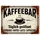 speecheese Kaffeebar Metallschild XXL in 28x38 cm im Vintage-Stil Vintage-Stil Café - Dampfende Tasse ESPRESSO - Täglich geöffnet