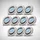 B.K.Licht Einbaustrahler 10er Set (68mm) schwenkbar Matt-Nickel