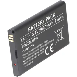 AccuCell Akku passend für ZTE MF90, Li-Ion, 3,7V, 2000mAh, 7,4Wh