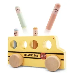 New Classic Toys Pop-Up Spiel Schulbus