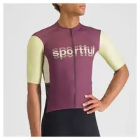Sportful Herren Supergiara Logo Trikot (Größe L, lila)