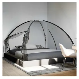 vidaXL Moskito-Netzzelt Mongolisch 220 200 x 135 cm Schwarz