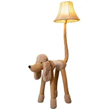 happy lamps - LED-Stehleuchte für Kinder BELLO LED/5,4W/230V Pudel - Beige/Braun