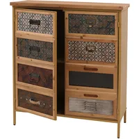 MCW Apothekerkommode 80 x 94 x 35 cm Weiß/Blau