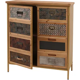 MCW Apothekerkommode 80 x 94 x 35 cm Weiß/Blau