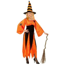 Rubie ́s Kostüm Kürbishexe Kostüm, Hexenkostüm in typischen Halloween-Farben orange 36