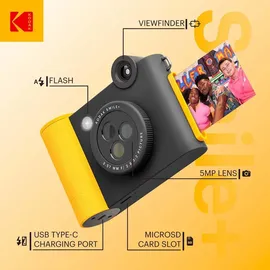 Kodak Smile+ Kamera Schwarz/Gelb