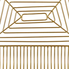 Beliani Barstuhl 2er Set 2 x 2 x 2 cm Gold/Schwarz