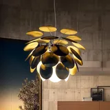 Marset Discocó Pendelleuchte, schwarz/gold - ø68 cm