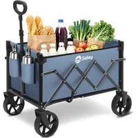 Sekey Bollerwagen Faltbar Klein 70L 80KG blau