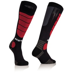 Acerbis Motocross Impact Socken, schwarz-rot, Größe 2XL für Männer