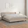 vidaXL Boxspringbett Matratze Cappuccino-Braun 180x200 cm Kunstleder