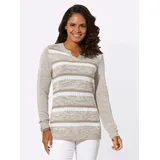 Casual Looks Strickpullover Mustermix Braun 50