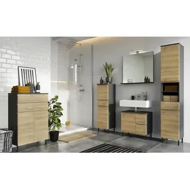 Sconto Waschbeckenunterschrank Ischgl ¦ holzfarben ¦ Maße (cm): B: 60 H: 56 T: 34.0