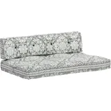 vidaXL Palettensofa-Auflage Hellgrau Stoff Patchwork