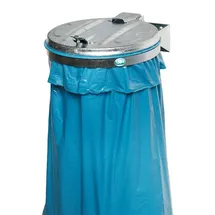 Proregal Einzel-Abfallsammler 50 l Silber