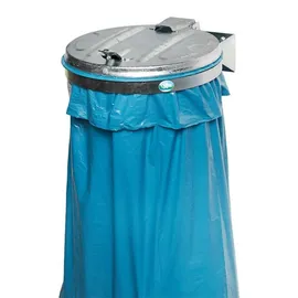 Proregal Einzel-Abfallsammler 50 l Silber