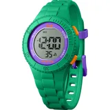 ICE-Watch Ice Digit 36 mm Kunststoffgehäuse Grün/Violett Silikonarmband Orange S